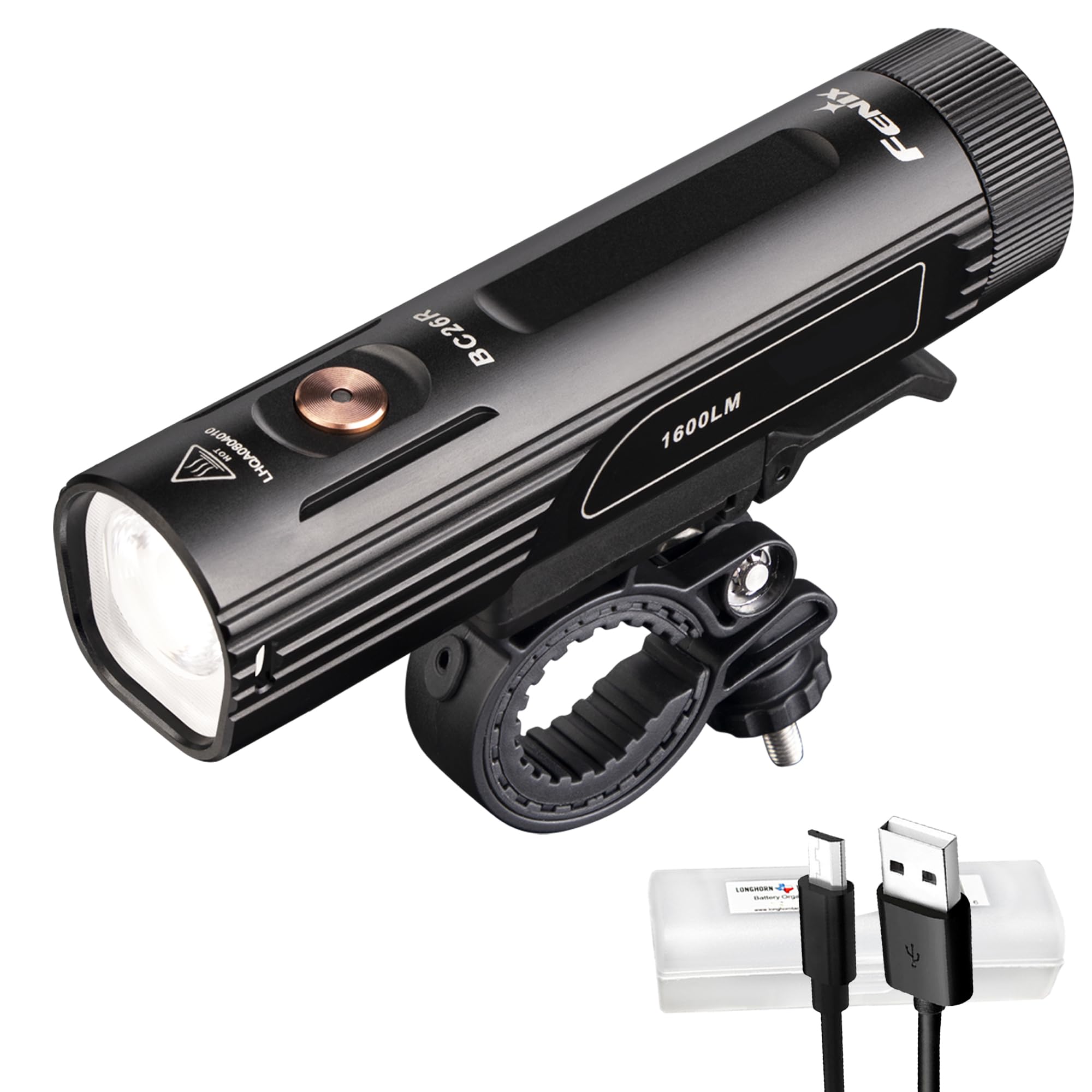 Amazon.com : Fenix BC26R Rechargeable Bike Light, 1600 Lumens